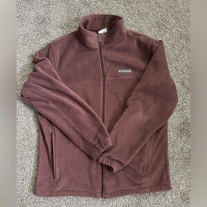 Columbia Burgundy Fleece Jacket